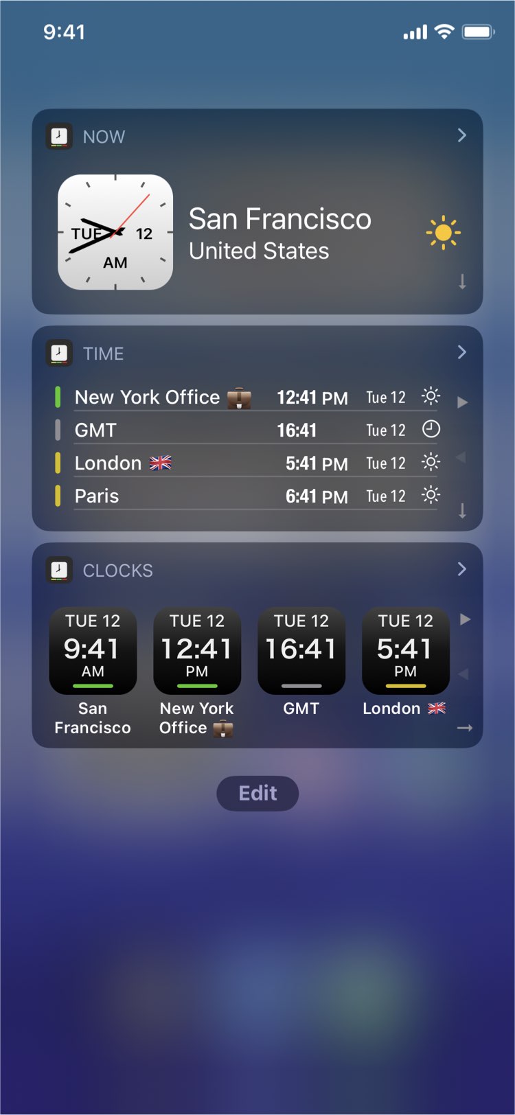 Time Intersect - Interactive Widgets